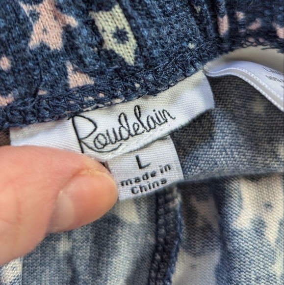 Roudelain Blue Starry Pajama Shorts (Large) - Picture 2 of 2